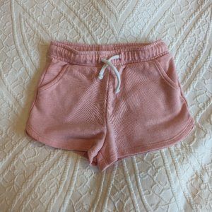 Old Navy 2T light pink sweatshorts with drawstring adjustment